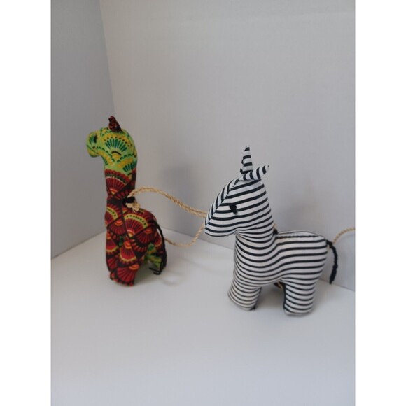 African Stuffed Animal Baby Mobile Elephant Rhino Zebra Giraffe‎ - Picture 3 of 6